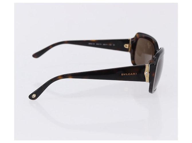 Bulgari Occhiali da sole BVLGARI Plastica 3 Set Marrone Oro Argento Auth SW2623 D'oro - vista 13