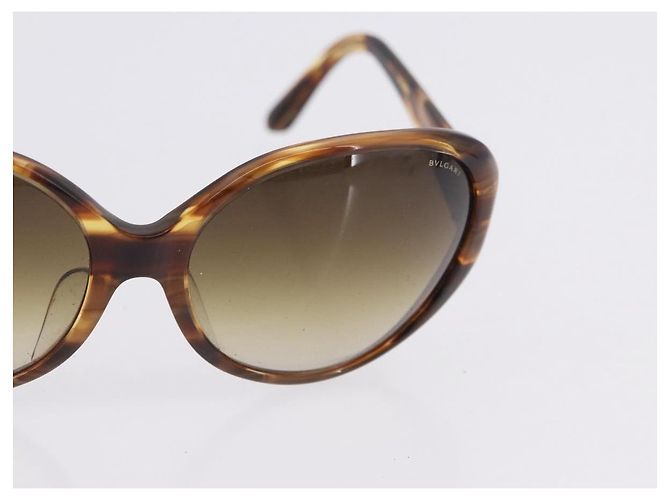 Bulgari Occhiali da sole BVLGARI Plastica 3 Set Marrone Oro Argento Auth SW2623 D'oro - vista 17