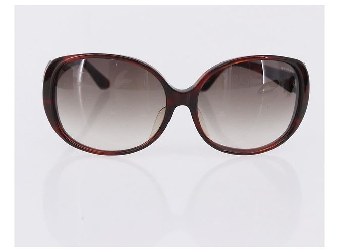 Bulgari Occhiali da sole BVLGARI Plastica 3 Set Marrone Oro Argento Auth SW2623 D'oro - vista 2