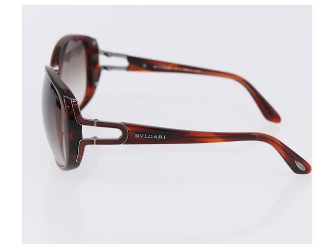 Bulgari Occhiali da sole BVLGARI Plastica 3 Set Marrone Oro Argento Auth SW2623 D'oro - vista 7