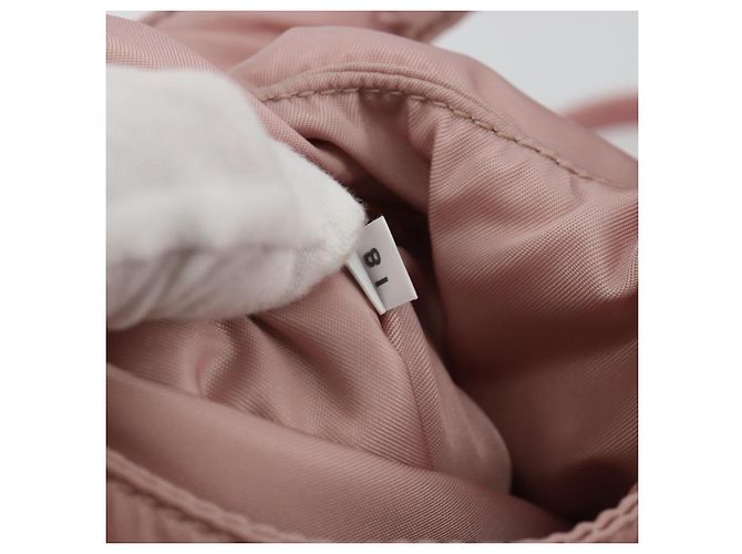 Borsa a mano PRADA Ribbon Nylon 2way Rosa Tonalità Oro Auth 191720SM - vista 11