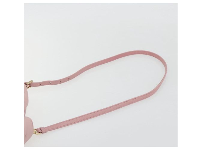 Borsa a mano PRADA Ribbon Nylon 2way Rosa Tonalità Oro Auth 191720SM - vista 15