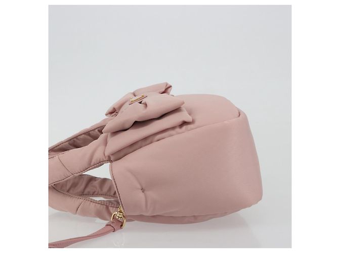 Borsa a mano PRADA Ribbon Nylon 2way Rosa Tonalità Oro Auth 191720SM - vista 4