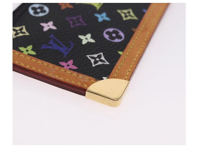 LOUIS VUITTON Monogram Multicolor Pochette Cles Carteira Preta M13664 Auth BA14342V Preto - vista 15
