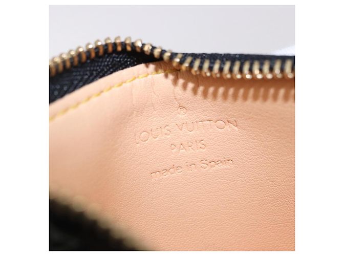 LOUIS VUITTON Monogram Multicolor Pochette Cles Carteira Preta M13664 Auth BA14342V Preto - vista 18