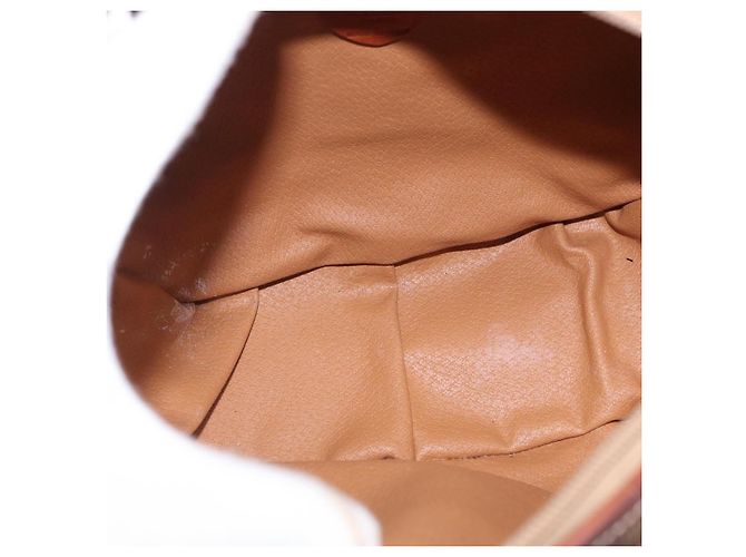 Céline Borsa CELINE Macadam Canvas PVC Pelle 2way Marrone Oro Auth 192234 D'oro - vista 11