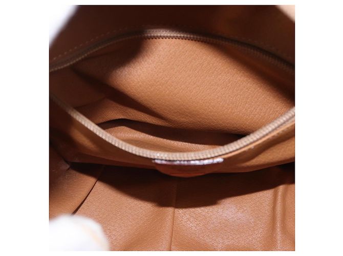 Céline Borsa CELINE Macadam Canvas PVC Pelle 2way Marrone Oro Auth 192234 D'oro - vista 26