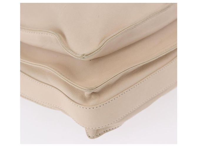 Borsa a tracolla LOEWE in pelle Avorio Argento Auth ka5256 Crudo - vista 15