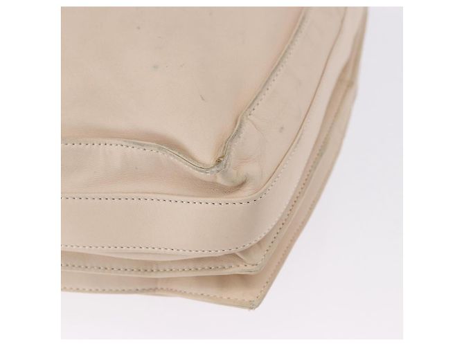 Borsa a tracolla LOEWE in pelle Avorio Argento Auth ka5256 Crudo - vista 17