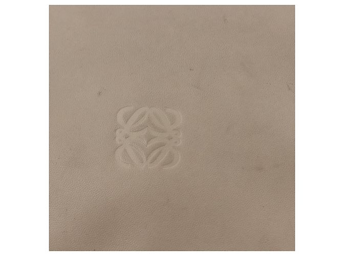 Borsa a tracolla LOEWE in pelle Avorio Argento Auth ka5256 Crudo - vista 18