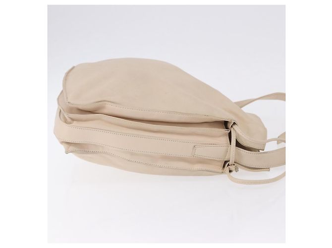 Borsa a tracolla LOEWE in pelle Avorio Argento Auth ka5256 Crudo - vista 3