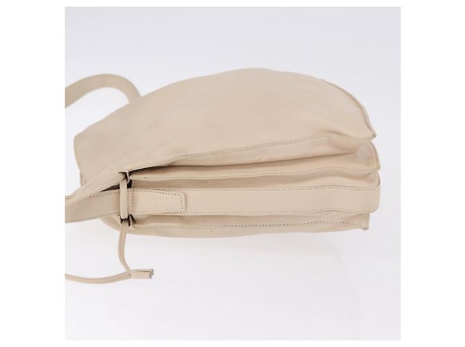 Borsa a tracolla LOEWE in pelle Avorio Argento Auth ka5256 Crudo - vista 4