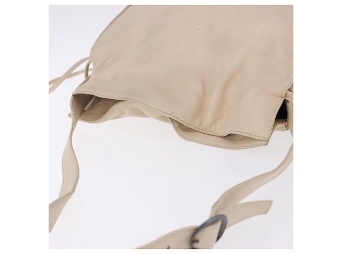 Borsa a tracolla LOEWE in pelle Avorio Argento Auth ka5256 Crudo - vista 6