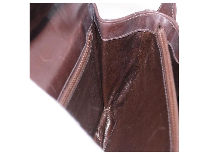 Borsa a tracolla GUCCI Web Sherry Line in pelle marrone e oro Auth 191902 D'oro - vista 23