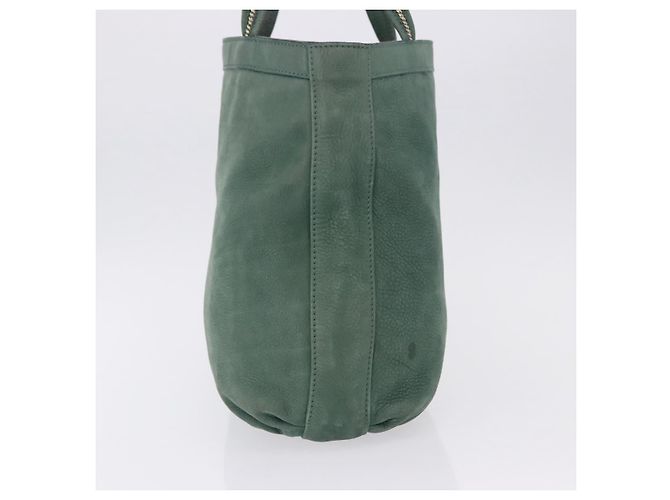 Borsa FENDI in pelle verde e oro Auth ka5255 D'oro - vista 4