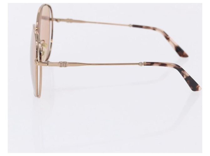 Occhiali da Sole Miu Miu Balenciaga YSL D&G Plastica Metallo 4 Set Marrone Oro Auth SW2630 D'oro - vista 13