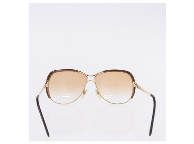 Occhiali da Sole Miu Miu Balenciaga YSL D&G Plastica Metallo 4 Set Marrone Oro Auth SW2630 D'oro - vista 15