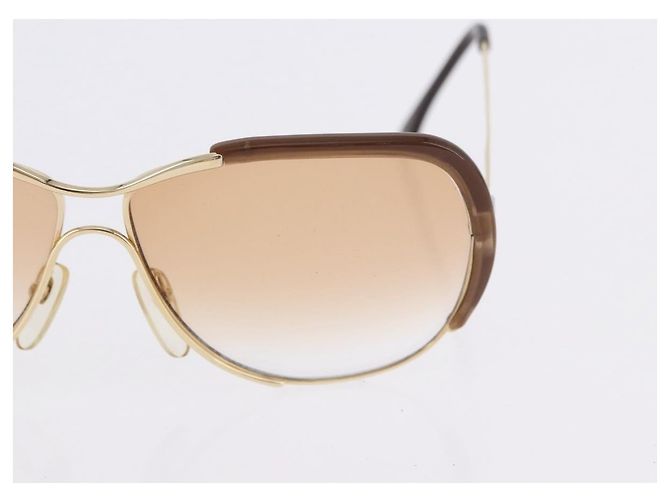 Occhiali da Sole Miu Miu Balenciaga YSL D&G Plastica Metallo 4 Set Marrone Oro Auth SW2630 D'oro - vista 17