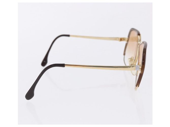 Occhiali da Sole Miu Miu Balenciaga YSL D&G Plastica Metallo 4 Set Marrone Oro Auth SW2630 D'oro - vista 19