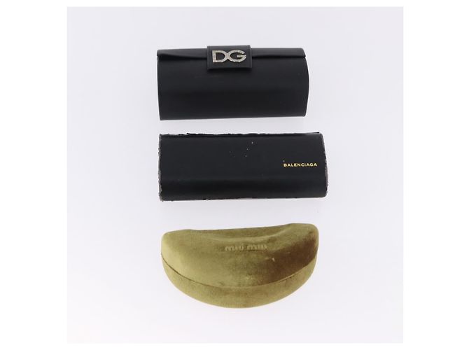 Occhiali da Sole Miu Miu Balenciaga YSL D&G Plastica Metallo 4 Set Marrone Oro Auth SW2630 D'oro - vista 26