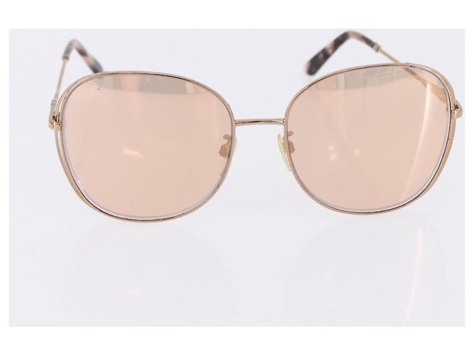 Occhiali da Sole Miu Miu Balenciaga YSL D&G Plastica Metallo 4 Set Marrone Oro Auth SW2630 D'oro - vista 8