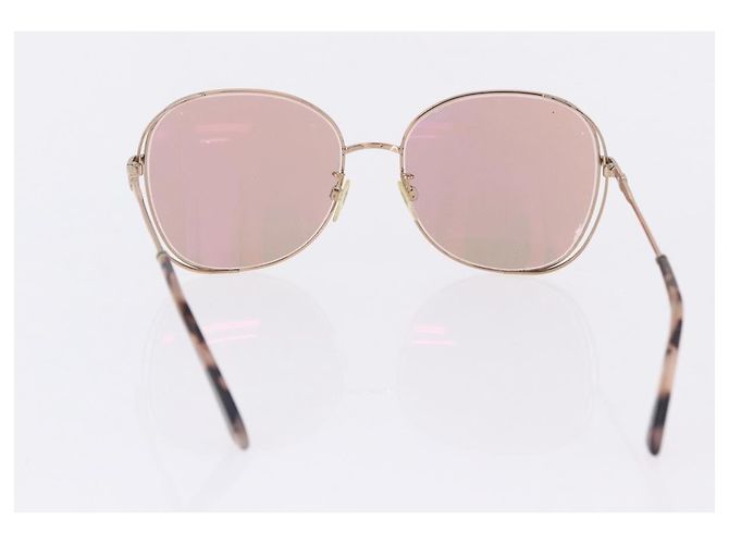 Occhiali da Sole Miu Miu Balenciaga YSL D&G Plastica Metallo 4 Set Marrone Oro Auth SW2630 D'oro - vista 9