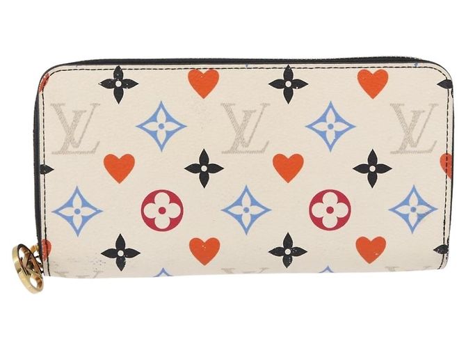 LOUIS VUITTON Monogram Game On Zippy Long Wallet White M57491 LV Auth 192943A Bianco - vista 13