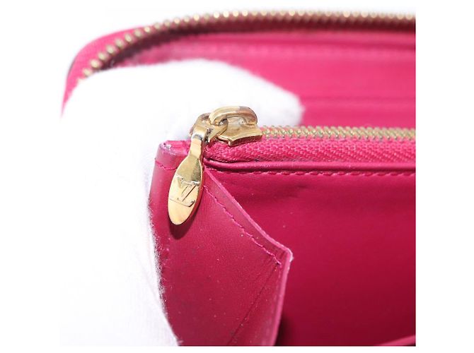 LOUIS VUITTON Monogram Vernis Zippy Long Wallet Rose Andian M91597 Auth BA14415 - vista 10