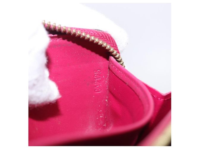 LOUIS VUITTON Monogram Vernis Zippy Long Wallet Rose Andian M91597 Auth BA14415 - vista 12