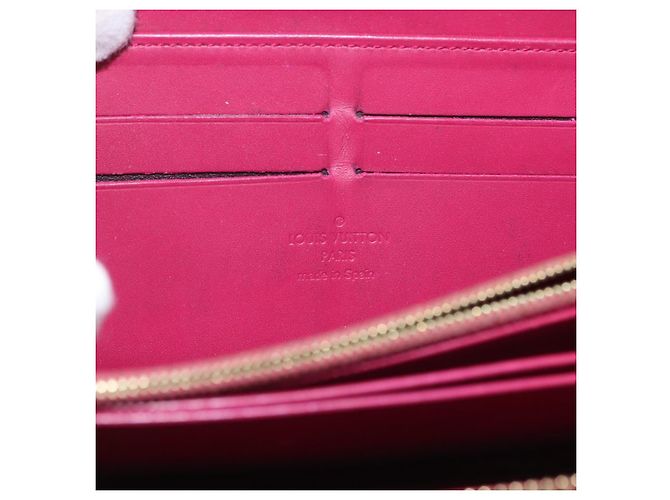 LOUIS VUITTON Monogram Vernis Zippy Long Wallet Rose Andian M91597 Auth BA14415 - vista 18