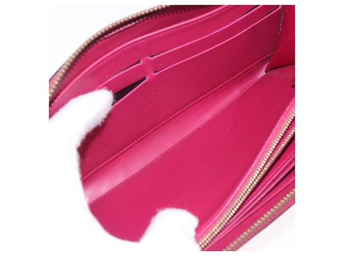 LOUIS VUITTON Monogram Vernis Zippy Long Wallet Rose Andian M91597 Auth BA14415 - vista 20