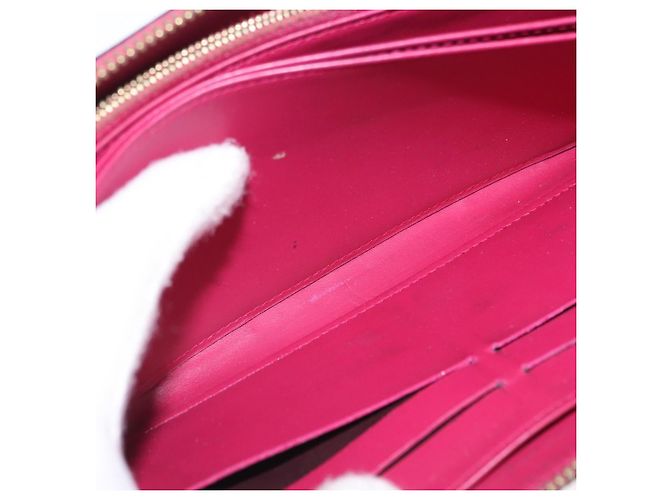 LOUIS VUITTON Monogram Vernis Zippy Long Wallet Rose Andian M91597 Auth BA14415 - vista 22
