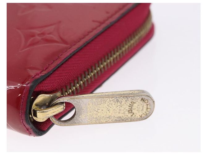 LOUIS VUITTON Monogram Vernis Zippy Long Wallet Rose Andian M91597 Auth BA14415 - vista 8