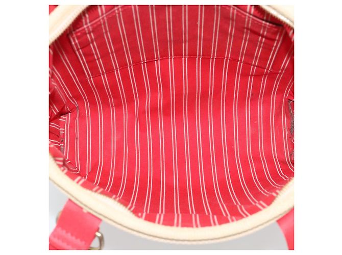 LOUIS VUITTON Antigua Cabas MM Tote Bag Beige Rosso M40035 LV Auth ep15323 - vista 11