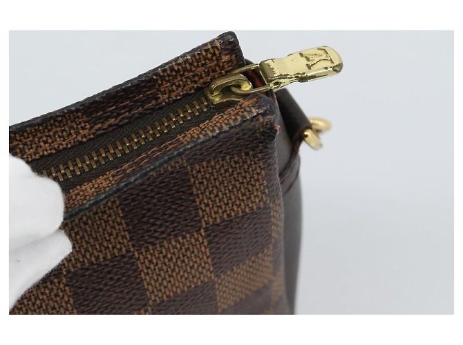 LOUIS VUITTON Damier Ebene Trousse Make Up Pouch N51982 LV Auth 192911 - vista 10