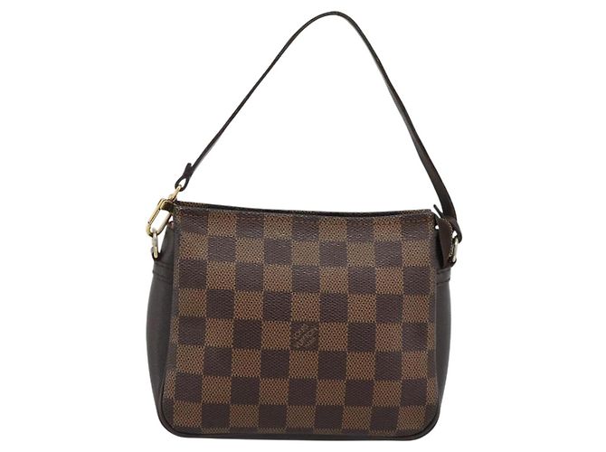 LOUIS VUITTON Damier Ebene Trousse Make Up Pouch N51982 LV Auth 192911 - vista 13