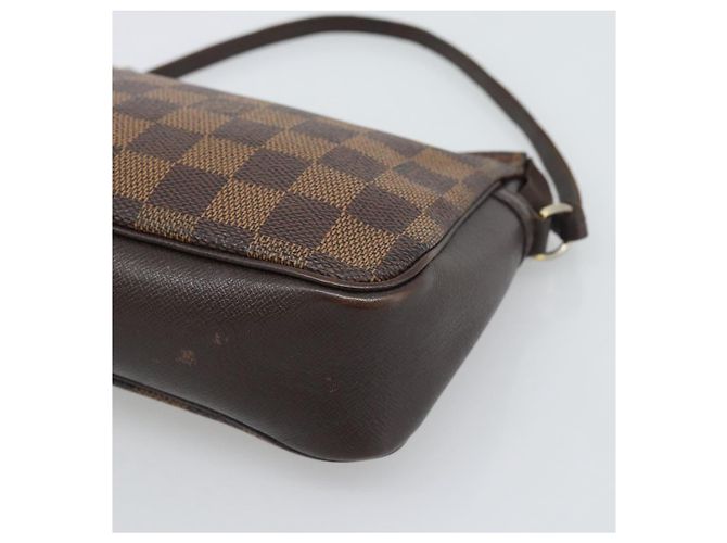 LOUIS VUITTON Damier Ebene Trousse Make Up Pouch N51982 LV Auth 192911 - vista 14