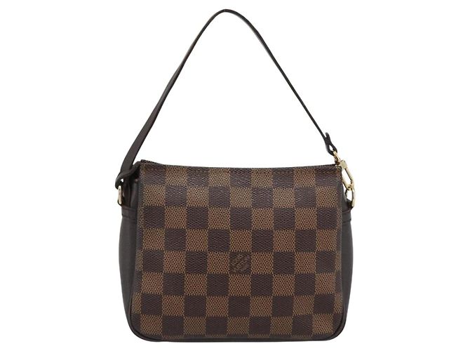 LOUIS VUITTON Damier Ebene Trousse Make Up Pouch N51982 LV Auth 192911 - vista 2