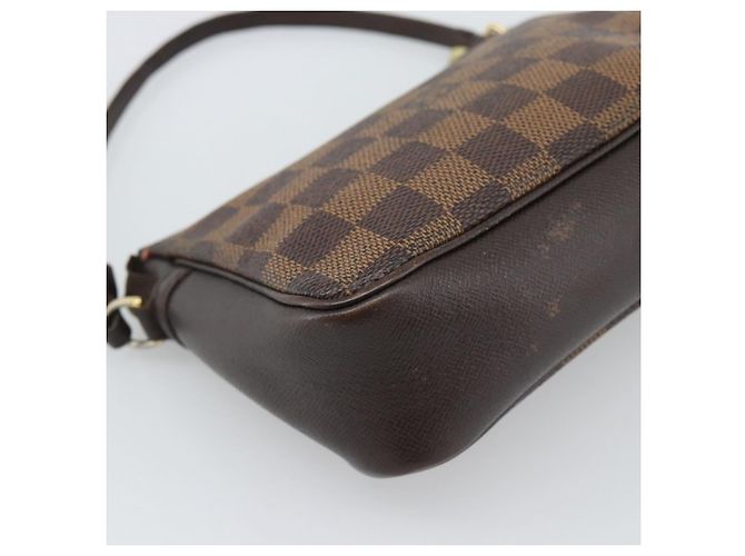 LOUIS VUITTON Damier Ebene Trousse Make Up Pouch N51982 LV Auth 192911 - vista 9