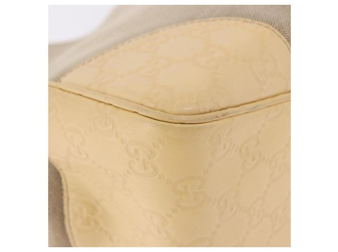 Borsa GUCCI GG Canvas Guccissima in Pelle Beige Oro 257268 Auth bs36083A D'oro - vista 15