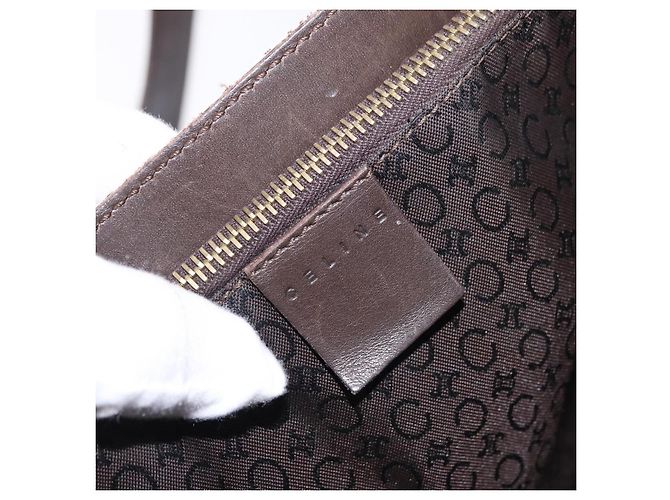Céline CELINE C Macadam Canvas Tote Bag Elfenbein Braun Authentisch 192715 Roh - Ansicht 10