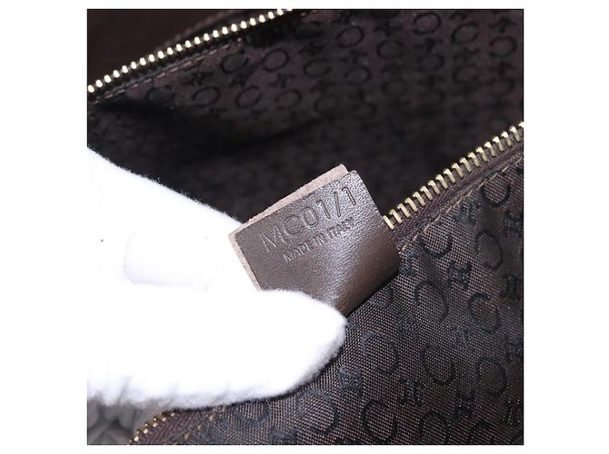 Céline CELINE C Macadam Canvas Tote Bag Elfenbein Braun Authentisch 192715 Roh - Ansicht 12