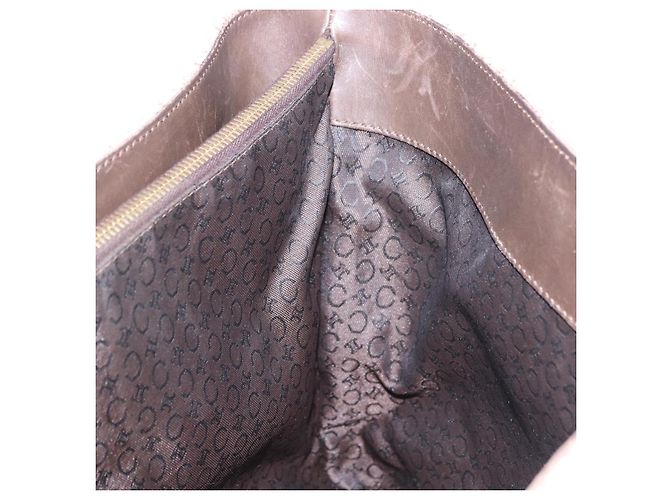 Céline CELINE C Macadam Canvas Tote Bag Elfenbein Braun Authentisch 192715 Roh - Ansicht 17
