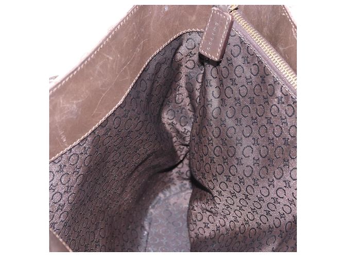 Céline CELINE C Macadam Canvas Tote Bag Elfenbein Braun Authentisch 192715 Roh - Ansicht 18