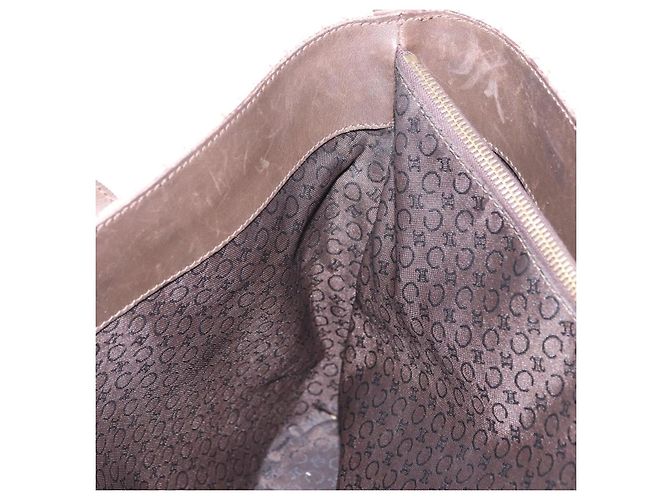 Céline CELINE C Macadam Canvas Tote Bag Elfenbein Braun Authentisch 192715 Roh - Ansicht 20