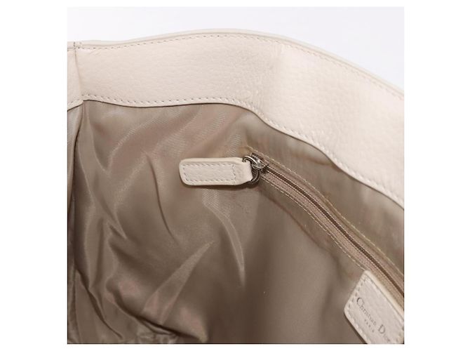 Borsa Christian Dior Trotter Canvas Beige Silver Auth bs36071 Argento - vista 22