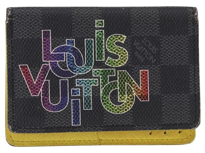 LOUIS VUITTON Damier Graphite Portefeuille Multripru Wallet N60302 Auth bs36118 Damier ebene - vista 13