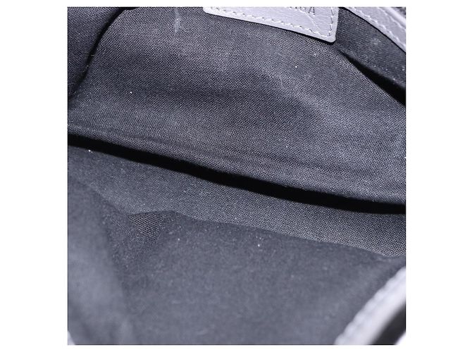 BALENCIAGA Le Cagole Shoulder Bag Leather 2way Gray Silver 719082 Auth ka5229A Marrone Argento - vista 11