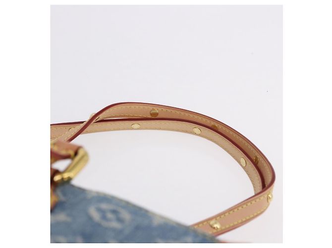 LOUIS VUITTON Monogram Denim On The Go MM Borsa Blu M46871 LV Auth 192928SAM - vista 14