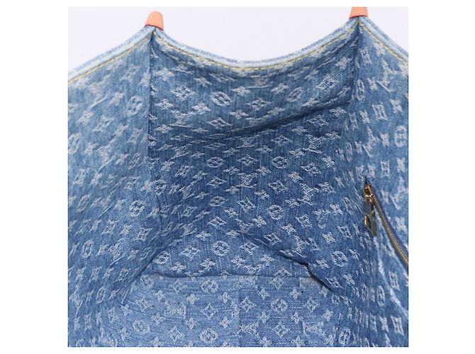 LOUIS VUITTON Monogram Denim On The Go MM Borsa Blu M46871 LV Auth 192928SAM - vista 21